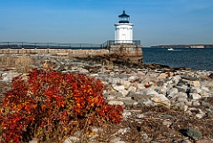 Autumn by Portland Breakwater Light